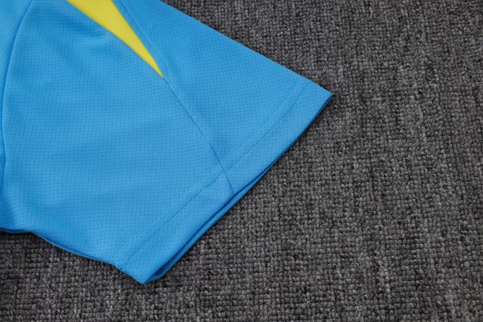 Barcelona Light Blue Short Sleeve Training Suit - 图片 5
