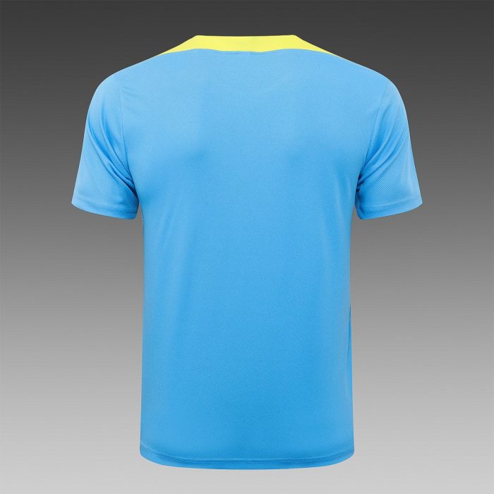 Barcelona Light Blue Short Sleeve Training Suit - 图片 7