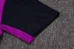 Barcelona Purple Short Sleeve Training Suit - 图片 5