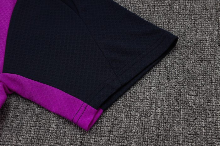 Barcelona Purple Short Sleeve Training Suit - 图片 5