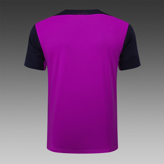 Barcelona Purple Short Sleeve Training Suit - 图片 7