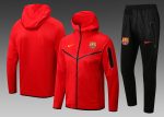 Barcelona 22/23 Red Long Zip Jacket with Hood