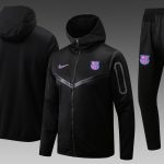 Barcelona 22/23 Long Zip Jacket Black
