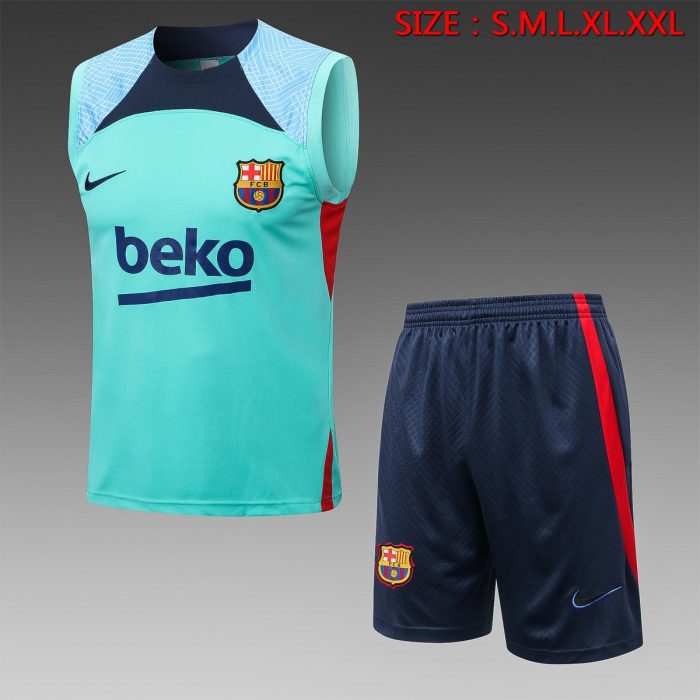 Barcelona 22/23 Light Green Vest - 图片 8
