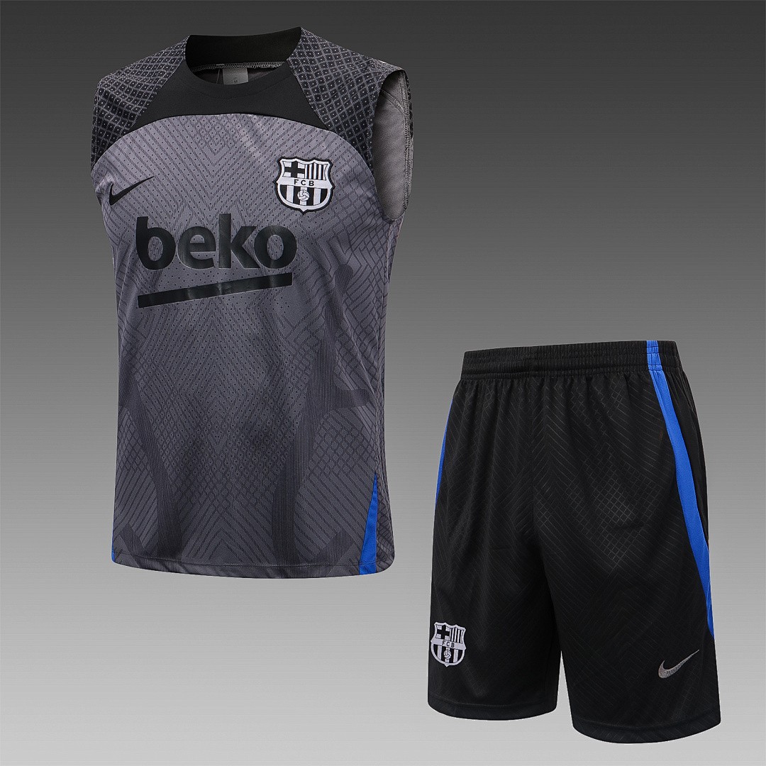 JER-2802_1 Barcelona 22/23 Vest Black Grey - 图片 1