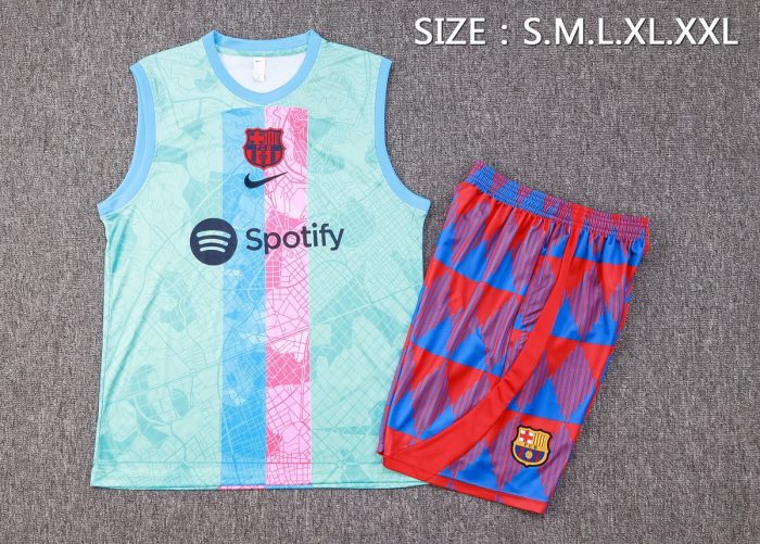 Barcelona 23/24 Light Green Vest - 图片 2