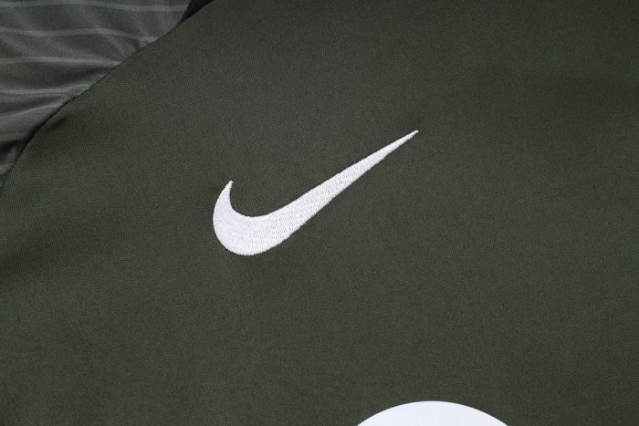 Barcelona 23-24 Dark Green Short Sleeve Training Suit - 图片 6