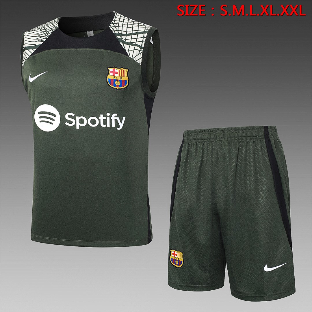 JER-2807_1 Barcelona 23/24 Dark Green Vest - 图片 1