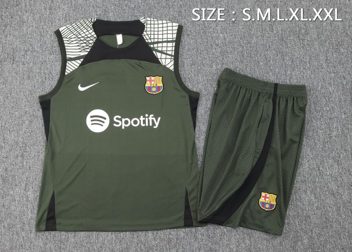 Barcelona 23/24 Dark Green Vest - 图片 2