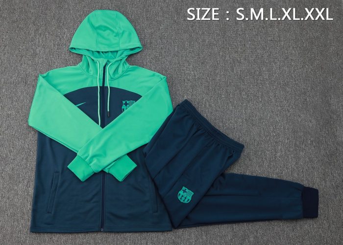 Barcelona 23-24 Long Zip Jacket Blue - 图片 2