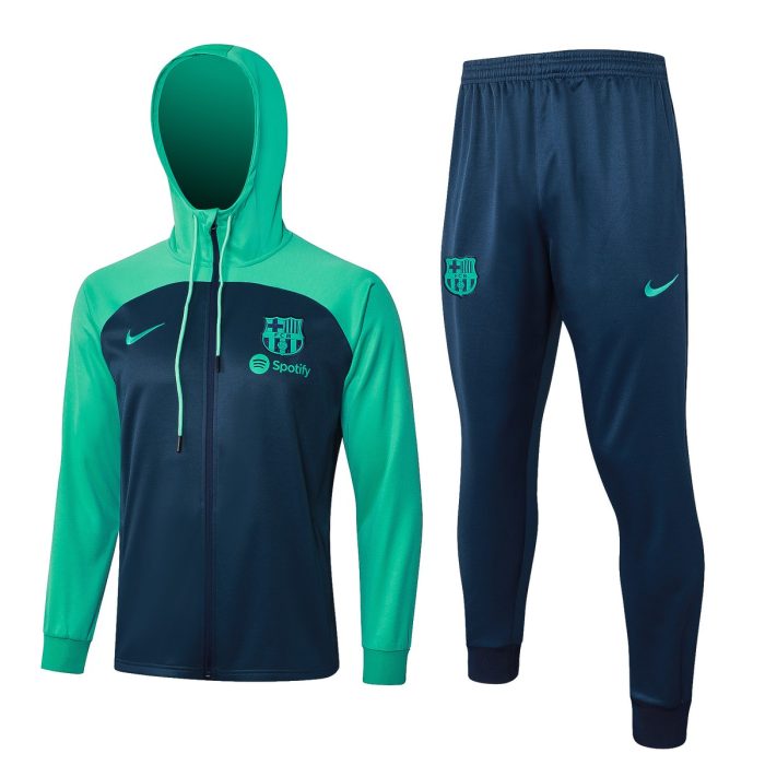 Barcelona 23-24 Long Zip Jacket Blue - 图片 8
