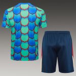 Barcelona 24/25 Green Splash Short Sleeve Training Suit - 图片 6