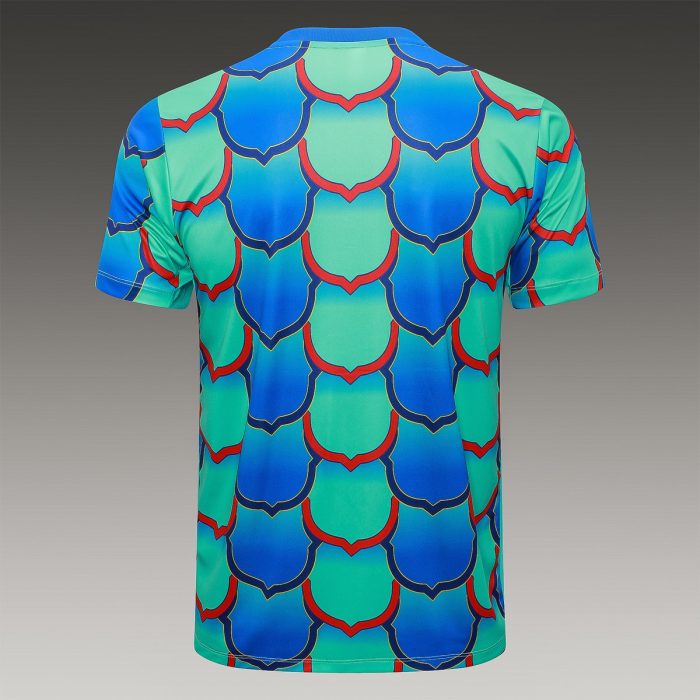 Barcelona 24/25 Green Splash Short Sleeve Training Suit - 图片 7
