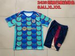 Barcelona 24/25 Green Splash Short Sleeve Training Suit - 图片 9
