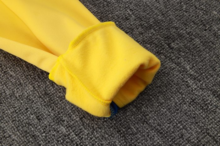 Barcelona 24/25 Half-Zip Hoodie Yellow - 图片 3