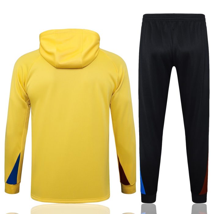 Barcelona 24/25 Half-Zip Hoodie Yellow - 图片 7