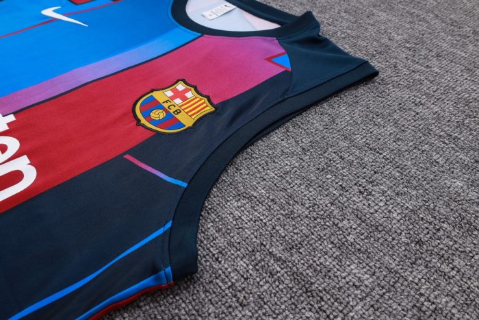 Barcelona 23/24 Vest (Colorful Blue, Ink Spray) - 图片 6