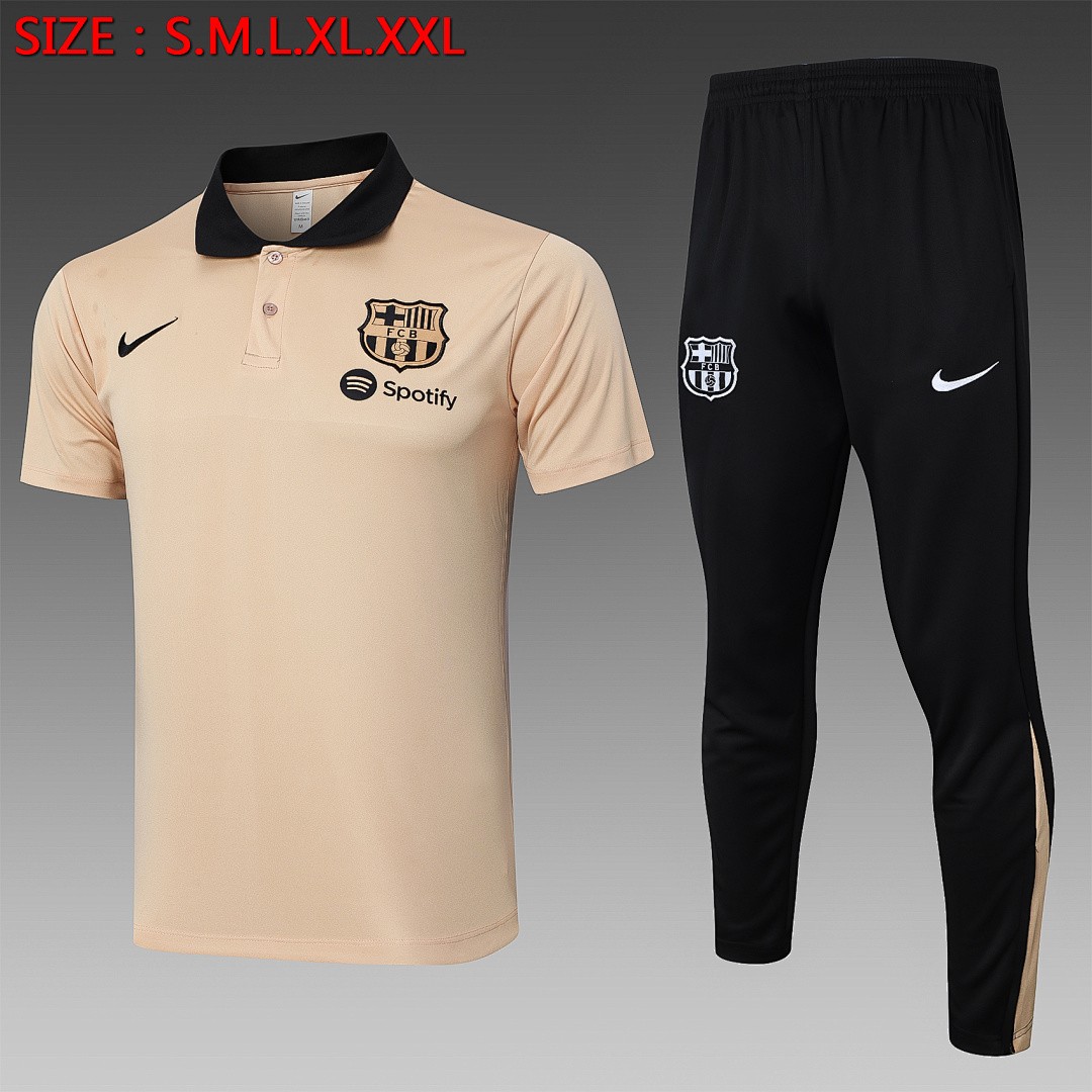 JER-2817_1 Barcelona 24/25 Polo Shirt Earth Yellow - 图片 1