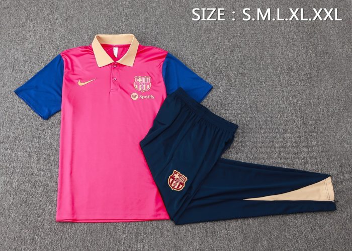 Barcelona 24-25 Polo Shirt Red - 图片 2