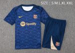Barcelona 24-25 Short Sleeve Training Jersey Blue Splatter - 图片 2
