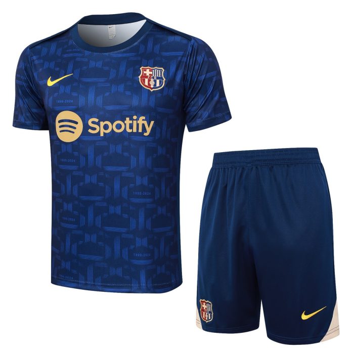 Barcelona 24-25 Short Sleeve Training Jersey Blue Splatter - 图片 8