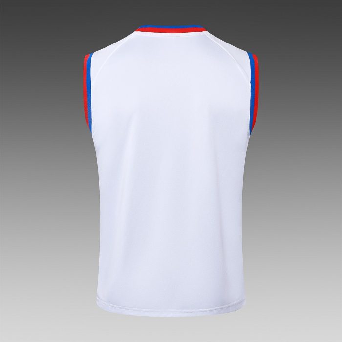 Barcelona 24-25 White Spray Print Vest - 图片 3
