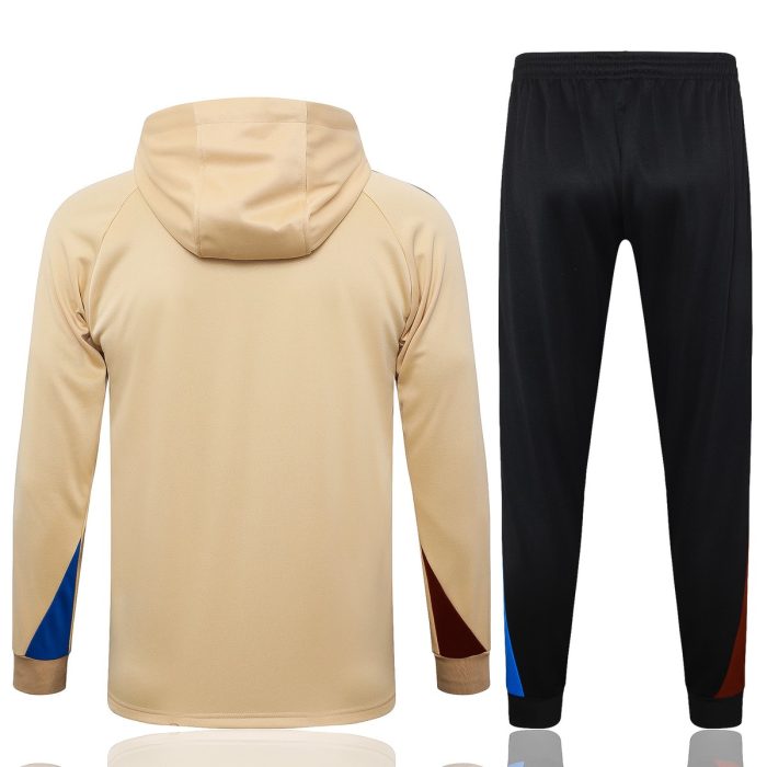 Barcelona 24/25 Half-Zip Hoodie Earth Yellow - 图片 7