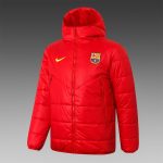 2021 Barcelona Red Cotton Jacket S-2XL - 图片 3