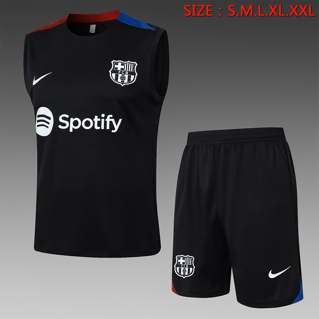 JER-2830_1 Barcelona 24/25 Vest Black - 图片 1