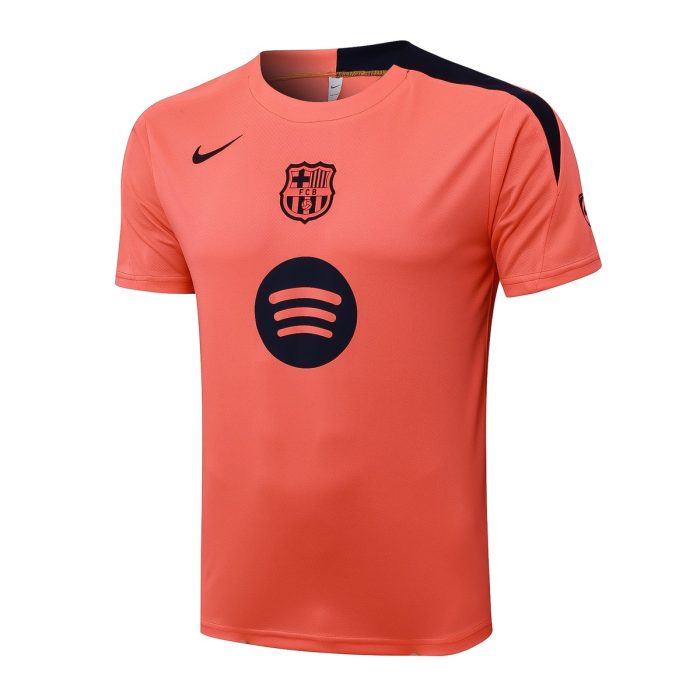 Barcelona Fluorescent Orange Short Sleeve Training Suit - 图片 7