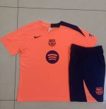Barcelona Fluorescent Orange Short Sleeve Training Suit - 图片 8