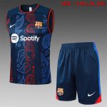 Barcelona 24/25 Vest Blue Geometric Pattern