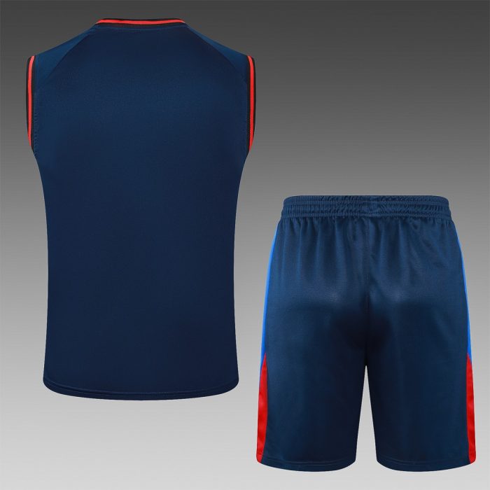 Barcelona 24/25 Vest Blue Geometric Pattern - 图片 2