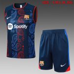 Barcelona 24/25 Vest Blue Geometric Pattern - 图片 3