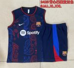 Barcelona 24/25 Vest Blue Geometric Pattern - 图片 9