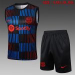 Barcelona 24/25 Vest Black (Vertical Stripe Spray Print)