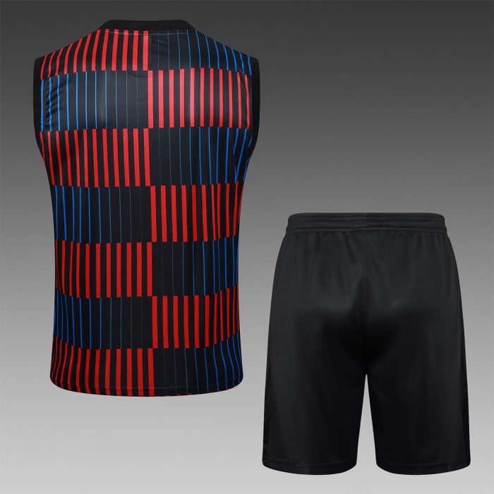 Barcelona 24/25 Vest Black (Vertical Stripe Spray Print) - 图片 6