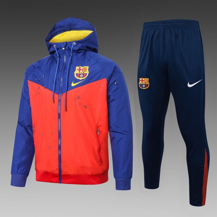 Barcelona Red and Blue Windbreaker - 图片 2