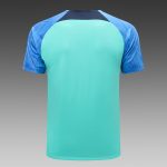 Barcelona 22-23 Green Sleeves Blue Short Sleeve Training Suit (with Pants) - 图片 7