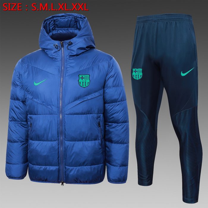 Barcelona 23-24 Cotton Jacket (Green) - 图片 2