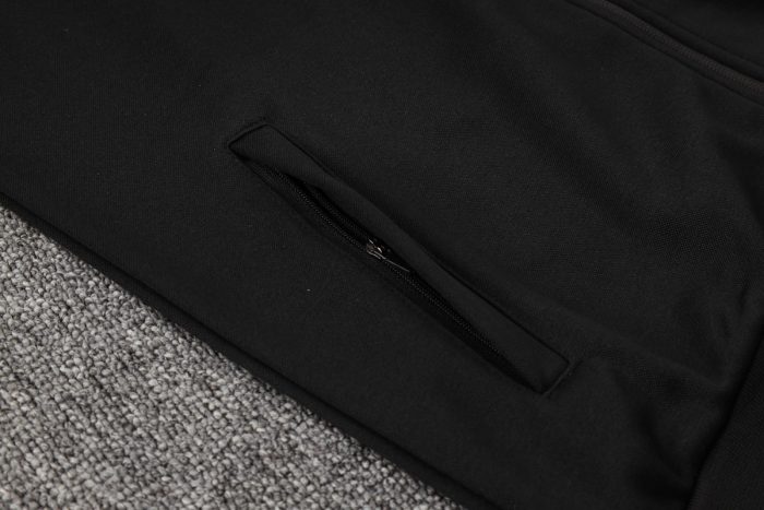 Barcelona 24/25 Long Zip Hoodie Black - 图片 4