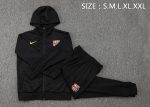 Barcelona 24/25 Long Zip Hoodie Black - 图片 2