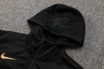 Barcelona 24/25 Long Zip Hoodie Black - 图片 6