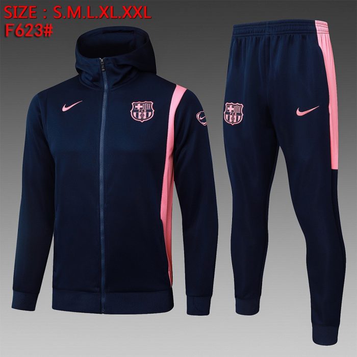 Barcelona Long Zip Hoodie - Pink - 图片 2