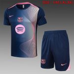 Barcelona Short Sleeve Training Shirt Blue