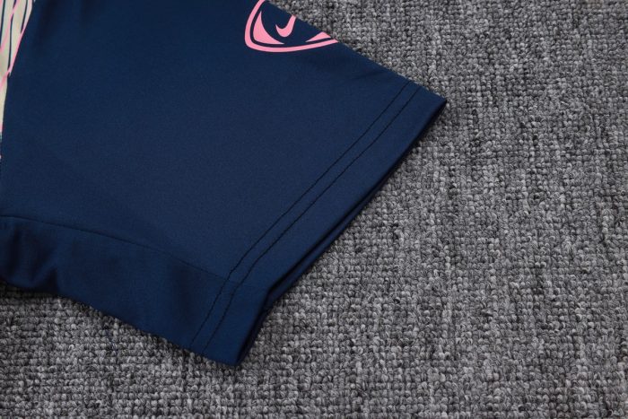 Barcelona Short Sleeve Training Shirt Blue - 图片 5