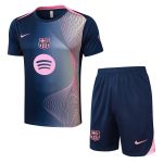 Barcelona Short Sleeve Training Shirt Blue - 图片 8