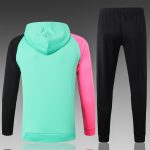 Barcelona 2021 Long Zip Hoodie Light Green - 图片 2