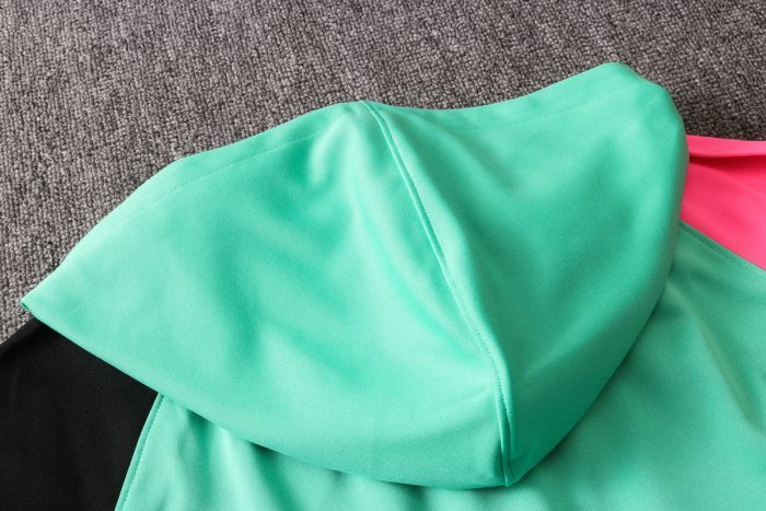 Barcelona 2021 Long Zip Hoodie Light Green - 图片 6