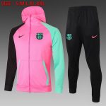 Barcelona 2021 Long Zipper Hoodie Pink